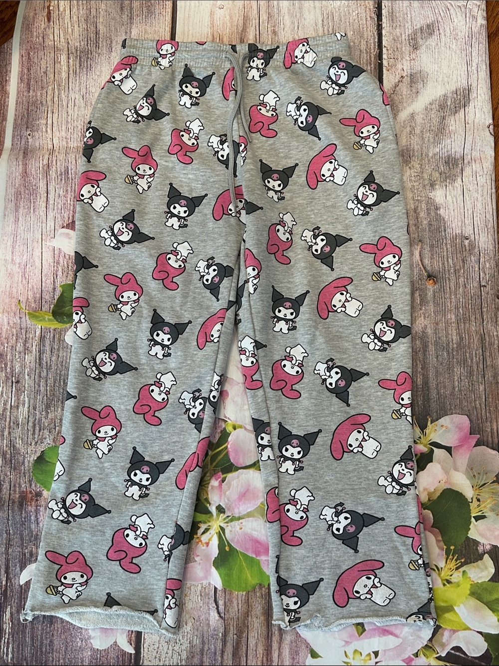 Sanrio Sz Medium My Melody & Kuromi Patterned Pajama Pants • NEW!